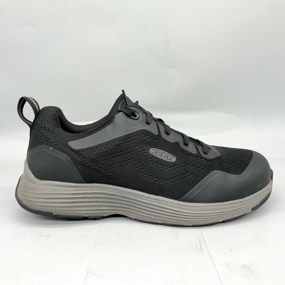 Keen Utility Sparta 2 Mens 9D Black Grey Aluminum Safety Toe Work Shoes Outdoor